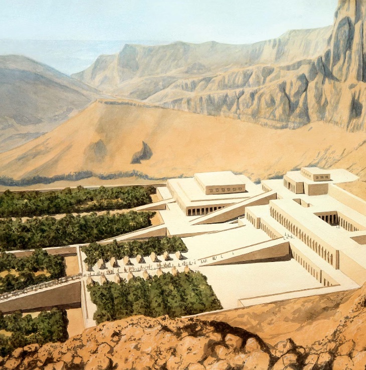 Ảnh minh họa đền Hatshepsut. Ảnh National Geographic