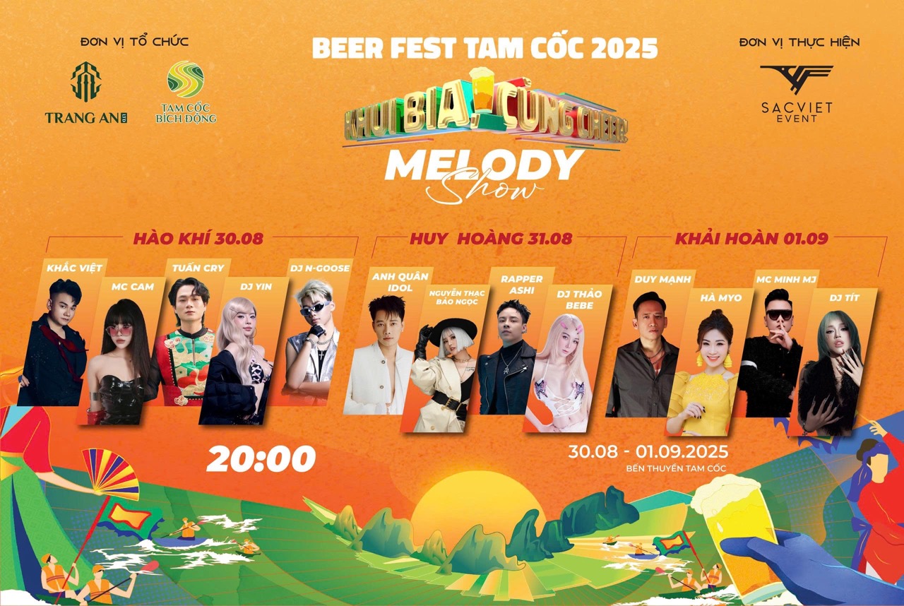 Beer Fest Tam Cốc 2025 (Ảnh: Tạp chí du lịch Việt Nam)