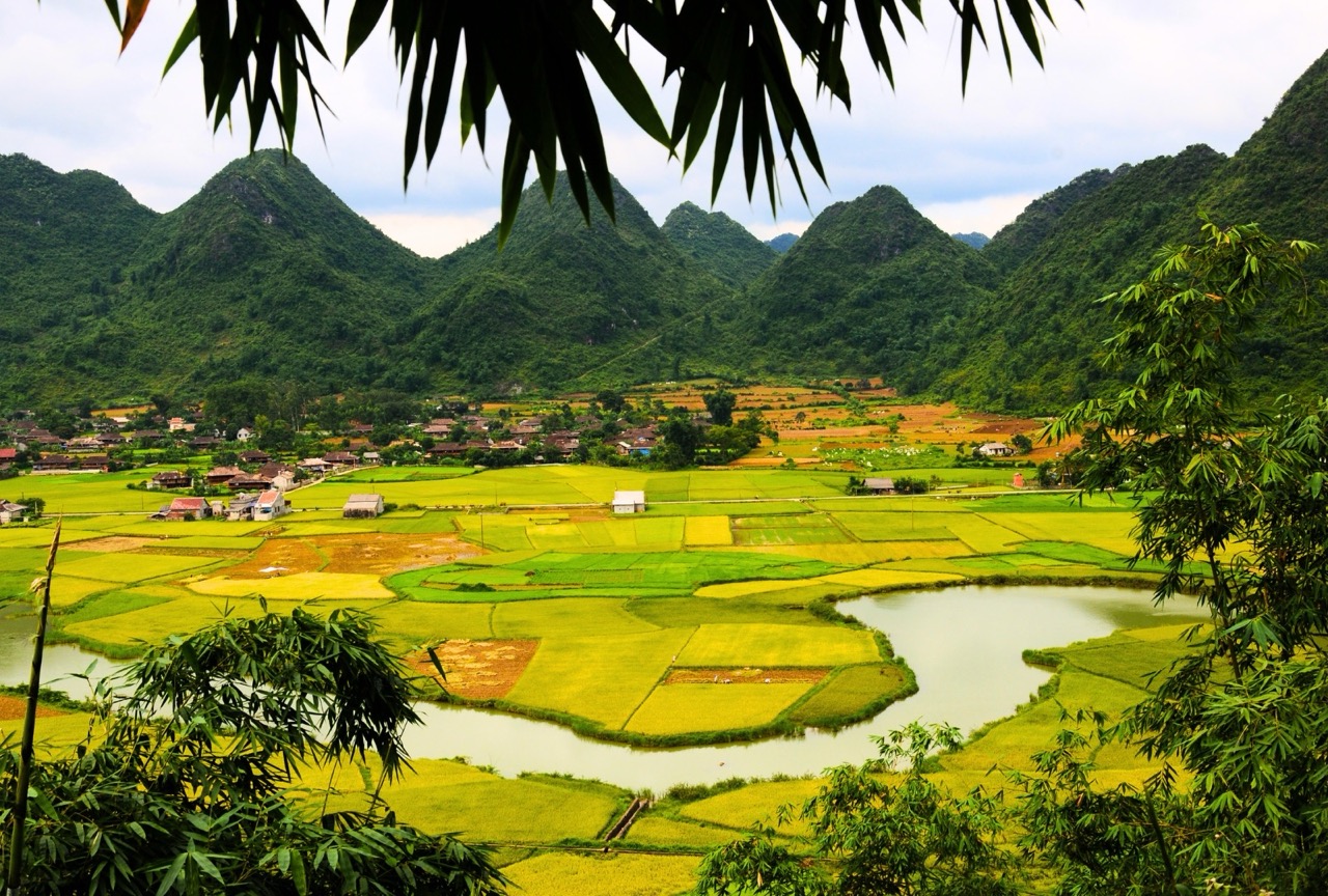 Cảnh đẹp lãng mạn ở vùng quê Bắc Sơn