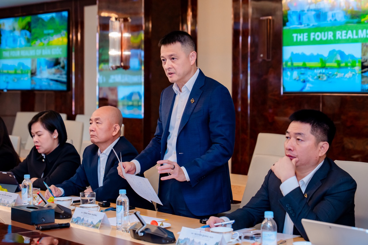 Ông Đặng Minh Trường - Chủ tịch HĐQT Tập đoàn Sun Group phát biểu
