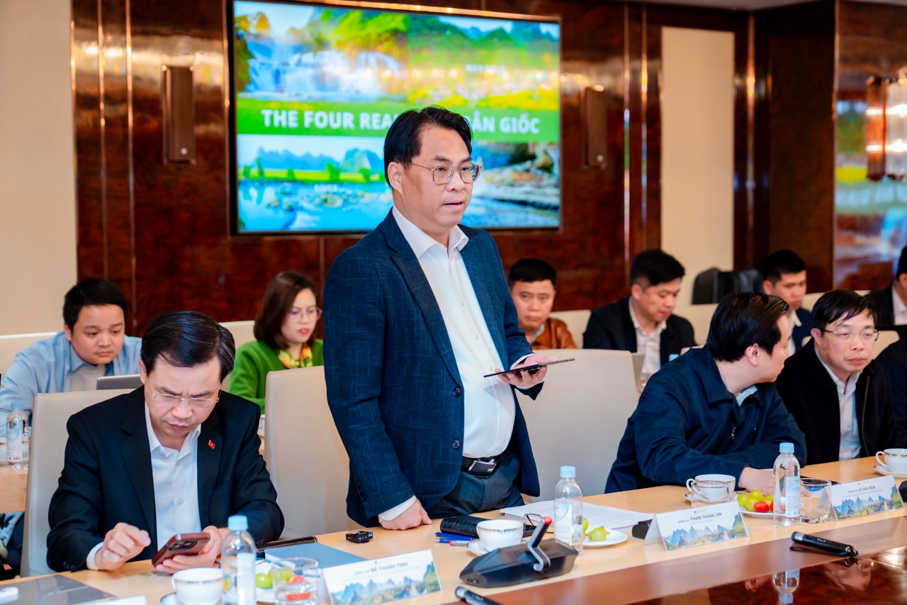 Ông Phan Thăng An - Bí thư Tỉnh uỷ Cao Bằng phát biểu