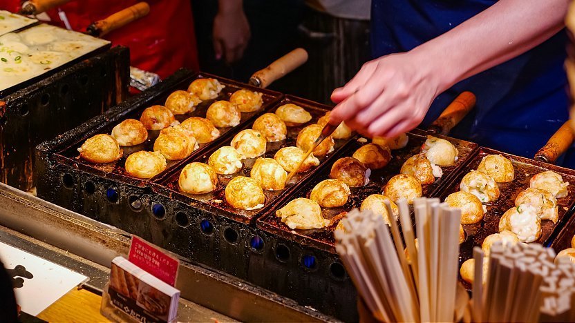 Bánh bạch buộc Takoyaki