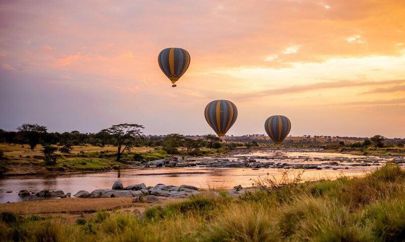 Khinh khí cầu Serengeti thường bay vào sáng sớm để tận dụng điều kiện gió ổn định hơn
