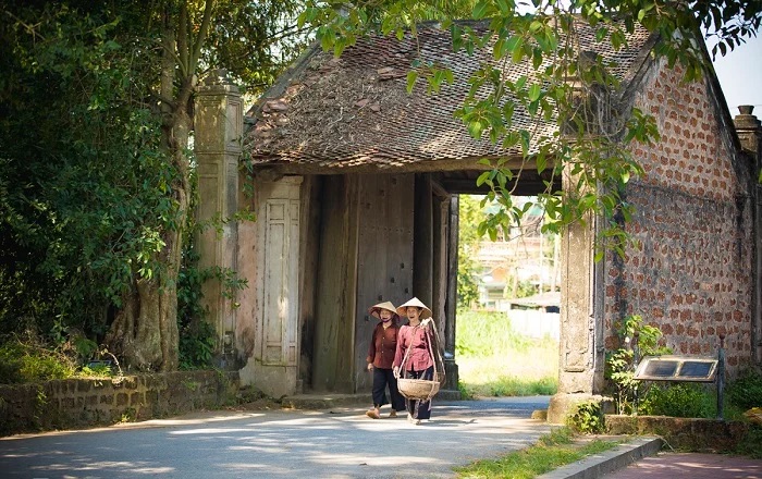 Không gian làng quê Bắc Bộ tại Đường Lâm