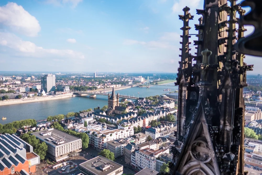 Thành phố Cologne xinh đẹp - Góc nhìn từ tháp nam nhà thờ Koln