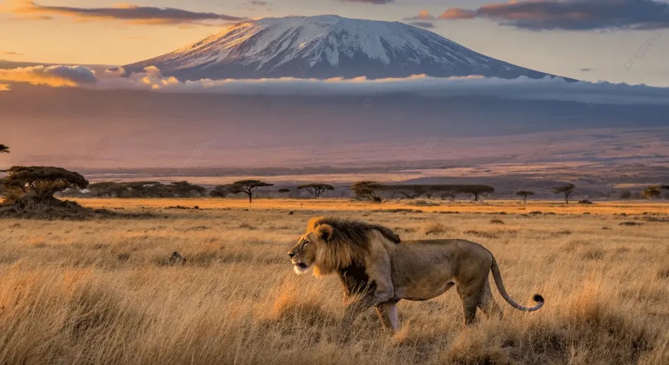 Sư tử đực với bờm dày tại Maasai Mara - loài thú được du khách tìm kiếm nhiều nhất khi đi safari châu Phi