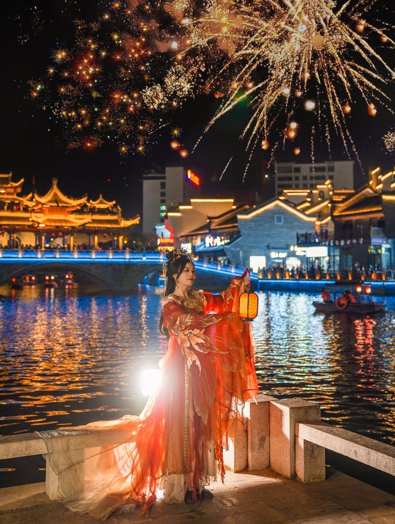 Check-in Thái Bình Cổ Trấn với trang phục cổ trang