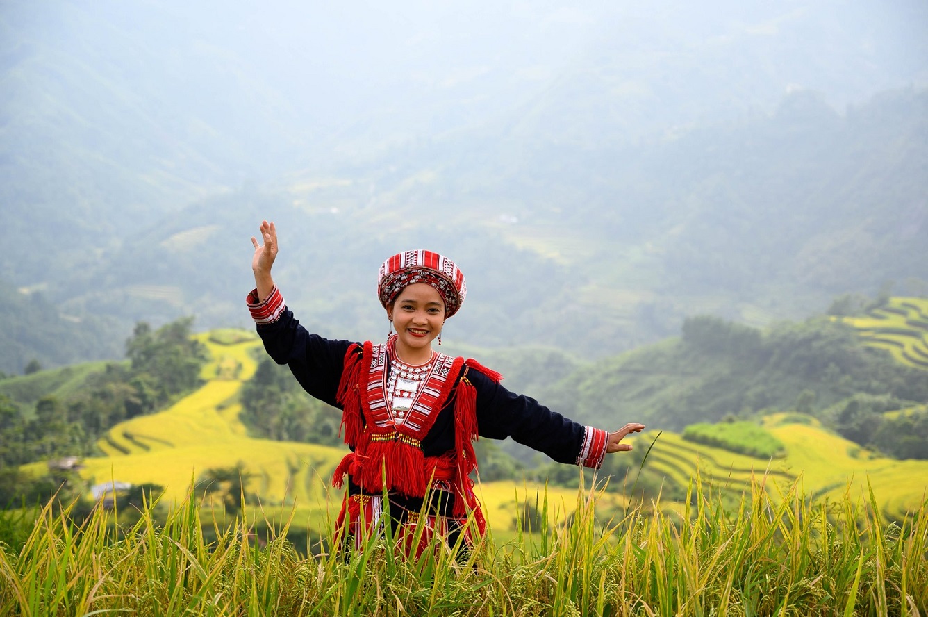 Ruộng bậc thang Hoàng Su Phì mùa lúa chín
