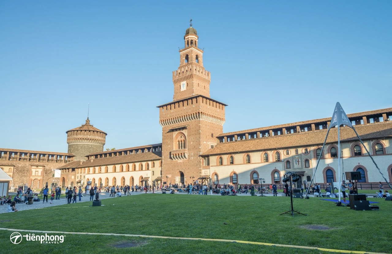 Vẻ đẹp uy nghiêm của Pháo đài Sforza tại Milan