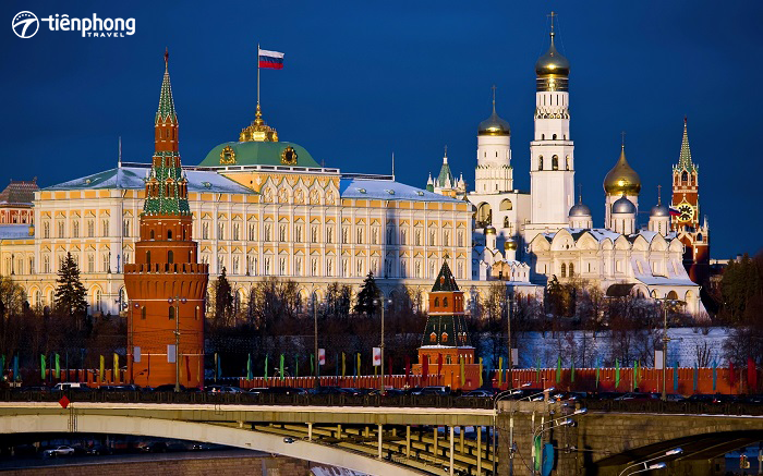 kinh nghiệm du lịch Nga điện kremlin
