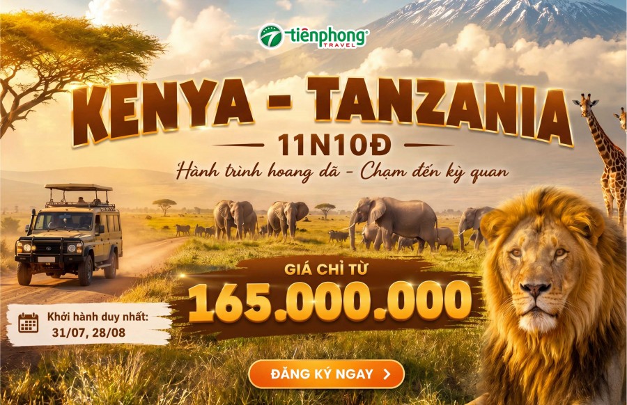 MÙA THÚ DI CƯ KENYA – TANZANIA 11N10Đ