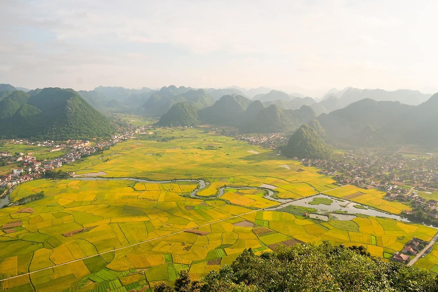 Ngắm Thung Lũng Bắc Sơn Mùa Lúa Chín Từ Đỉnh Nà Lay - Trải Nghiệm Mùa Vàng Khó Quên