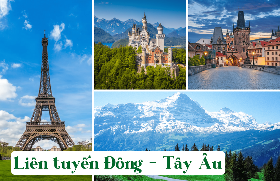 TOUR LINH HOẠT | LIÊN TUYẾN ĐÔNG – TÂY ÂU: PHÁP – LUXEMBOURG – ĐỨC – CH SÉC – SLOVAKIA – HUNGARY – ÁO – THUỴ SĨ